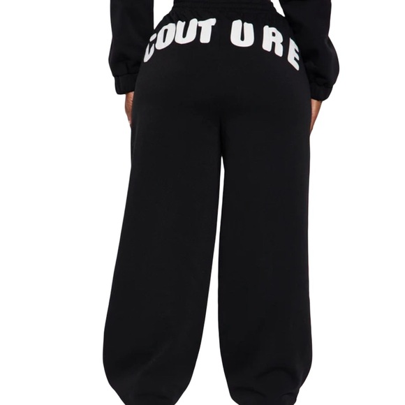 NWT Fashion Nova Black Culture Track Suit XL Wide leg pants - Picture 2 of 6